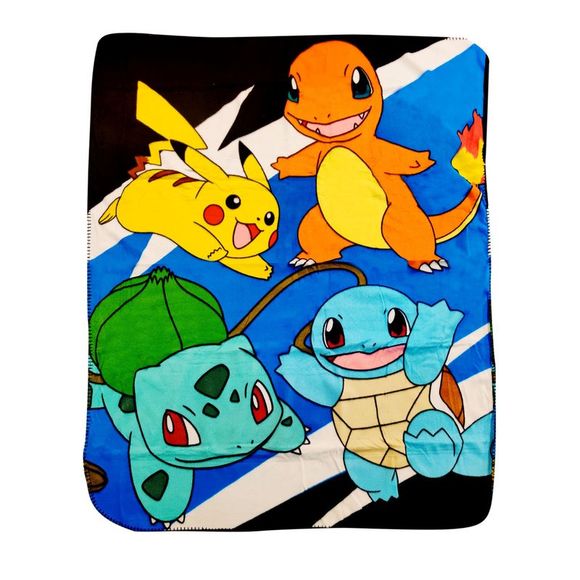 Pokemon Bedding Pokemon Throw Blanket 45 X 6 Pikachu Squirtle